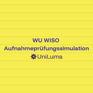 WU WISO Aufnahmeprüfung: 2 Simulationen